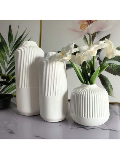 1 件装塑料创意家居花瓶，腰形装饰花瓶，插花器，干花摆件，家居装饰，桌面装饰，卧室装饰，客厅装饰，餐厅装饰，人造花，干花，婚礼装饰，万圣节装饰，节日装饰