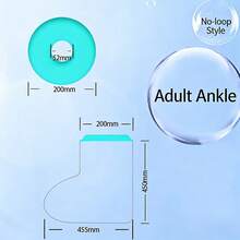 1pc Silicone Waterproof Cover, For Protecting Plaster Cast After Fracture Surgery, Waterproof, Minimalist Design - Multicolor - View 2