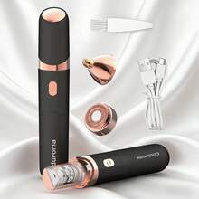 Conduroma 3-In-1 Facial & Eyebrow Hair Remover For Women – Electric Epilator And Face Razor, Rechargeable, Gentle Grooming With LED Light,Ideal Gift For Women. - Upgraded Version - View 11