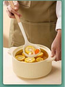 10-In-1 Silicone Kitchen Utensil Set With Wooden Handles, Heat Resistant Up To 300°C, Non-Stick, Suitable For Induction Cooktop, Dishwasher , Includes Spatula, Turner, Ladle, Pasta Server, Rice Paddle, Slotted Spoon, Soup Spoon, And More - Multicolor - View 5