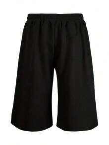 Men's Casual Mid-Length Shorts, Street Style Summer - màu đen - Xem 6