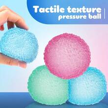 Random 1/3 Pack Fidget Taba Bubble Granular Texture Ball TPR Soft Slow Rebound Reusable Squeezing Kindergarten Activities Teenagers After School Office Desktop Stocking Halloween Birthday Party Easter 202 B5ER - 趣味紋理球-隨機1Pc - 查看 4