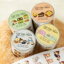 1 cuộn băng dính Washi hình ngôi nhà mèo dễ thương theo chủ đề nhà thú cưng, sách dán trang trí văn phòng phẩm sáng tạo, đồ dùng văn phòng phẩm thiết yếu, phù hợp cho nhiều mục đích sử dụng: dán ốp điện thoại, cốc, album ảnh, nhật ký, phụ kiện trang trí sổ tay, sổ lưu niệm, đồ thủ công mỹ nghệ, sổ ảnh kỷ niệm. - Thời gian nướng - Xem 8
