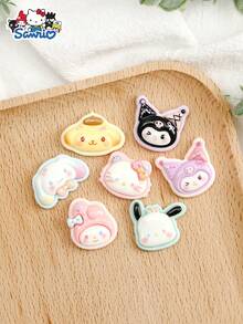 SANRIO Nguyên liệu làm trang sức Hello Kitty, mặt dây chuyền nhựa, ốp điện thoại hoạt hình trơn và phụ kiện tóc thủ công tự làm. - Phụ kiện nhựa - Xem 15