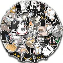 50pcs Knife-Wielding Kitten Stickers, Creative Doodle Stickers, Office Supplies, Mobile Phone And Computer Stickers, High-Value, Durable, Exquisite, Cool Stickers, Fun, Classic, Colorful Cartoon Design, Gift Decoration, Phone Case Decoration Stickers, Reusable, Colorful Cartoon Design, Suitable For Water Bottles, Skateboards, Mobile Phones, Etc., Very Suitable For School Supplies, A Top Choice For Holiday Gifts. - 50pcs - View 1