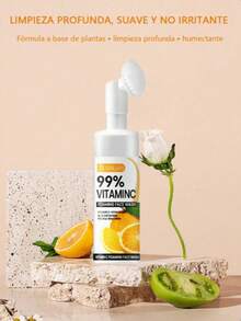 Limpieza de aminoácidos mouse bubble, limpieza profunda de la piel, suave y no irritante, hidratación duradera de la piel, blanqueamiento naranja C piel brillante / ácido hialurónico hidratación profunda / arroz refrescante control de aceite / aloes reparación suave(Se envían aromas aleatorios) - Hidratante - Ver 3