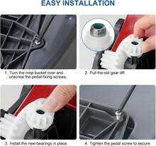 2 Pcs Spin Mop Replacement Clutch Universal Bearing Gear For Pedal Buckets Repair Parts For Rotation Mops - 100 PCS - View 5