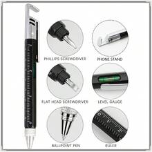 7-In-1 Multi-Function Tool Pen Set, EDC Portable Tool With Screwdriver, Ruler & Level, Compact Pocket Multi-Tool Pen, Gift - Multicolor - View 2