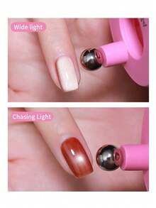 Nam châm tạo hiệu ứng mắt mèo tự xoay 3 trong 1 phiên bản nâng cấp màu trắng hồng, 4 hiệu ứng, thích hợp cho người mới bắt đầu: hiệu ứng mắt mèo ánh sáng/hạt thủy tinh/kim loại/kiểu Pháp. - Nhiều màu - Xem 6