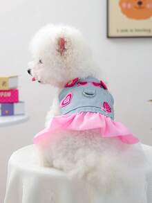PETCIRCLE 宠物连衣裙一件装，狗狗春夏新款服装，小型犬公主休闲连衣裙 - 时尚连衣裙 - 彩色 - 查看 2