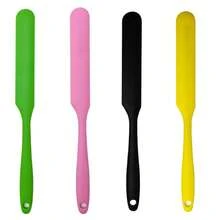 Bộ 1/2/4 thìa vét bột silicon, chịu nhiệt, dùng để trộn kem, bơ đậu phộng, bánh mì chống dính, dụng cụ nhà bếp bằng cao su, dài. - Nhiều màu - Xem 11
