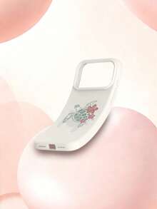 1pc Ocean Element Sea Turtle & Lily Flower Pattern Shockproof Liquid Silicone Phone Case, Suitable As Holiday Gift Compatible With IPhone Xs/Xr/11 12 13 14 15 16 17 Pro/Pro Max/14 15 16 Plus - Multicolor - View 5