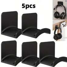 1pc Innovative Easy-Install Wall-Mounted Headphone Holder - Fashionable Hole-Free Design, Suitable For Gaming And Office, With Practical Hook - Multicolor - View 10