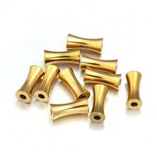 10颗/包 不锈钢花瓶形隔珠，防锈防过敏，适用于手链项链DIY首饰制作 - 花瓶珠 - 查看 10