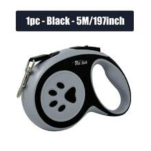 5m/3 Meters Heavy Duty Reflective Retractable Dog Leash, Non-Slip Handle, Strong Braking And Locking System, 360° Tangle-Free Hook, Suitable For Small To Medium Dogs Under 33lbs - Multicolor - View 16