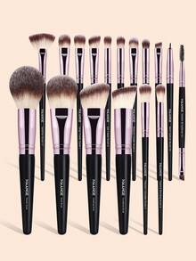 MAANGE 17 parçalı/30 parçalı/31 parçalı Makyaj Fırçası Seti, 30 adet Profesyonel Makyaj Fırçası + Makyaj Çantası/Saklama Tüpü İçerir, Fondöten Fırçası, Pudra Fırçası, Allık Fırçası, Kapatıcı Fırçası, Kontür Fırçası, Burun Fırçası, Göz Farı Fırçası, Kaş Fırçası, Eyeliner Fırçası, Kirpik Fırçası, Aydınlatıcı Fırçası, Detay Fırçası ve Karıştırma Fırçası İçeren Tam Aksesuarlı Seyahat Makyaj Fırçası Seti. - Siyah - Görünüm 5