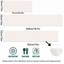 1 chiếc khăn trải bàn kẻ sọc chuyển màu xanh dương và trắng tươi mát, khăn trải bàn/tủ hình chữ nhật bằng vải lanh thô màu xanh dương và trắng nghệ thuật, trang trí trong nhà và ngoài trời, phù hợp cho trang trí nhà cửa hàng ngày, đám cưới, ngày lễ, nhà hàng, phòng khách, bàn ăn. - Xanh và trắng - Xem 2