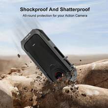 For Insta360 X4 Air PULUZ Metal Protective Cage Rig Housing Frame With Expand Cold Shoe Base (Grey) - View 7