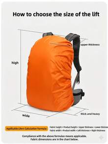 Cubierta de lluvia para mochila de senderismo al aire libre, Cubierta impermeable unisex para mochila de ciclismo, Cubierta impermeable para mochila escolar - Funda para lluvia - Ver 2