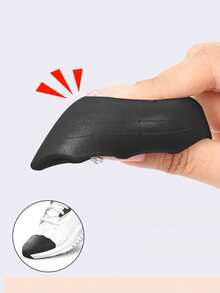 軟墊pu鞋墊配海綿和半碼後跟墊, 減少擦傷, 調整鞋碼和減緩高跟鞋、便鞋、平底鞋的疼痛 - 黑色(圓頭) - 查看 7