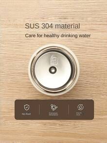 1 cốc giữ nhiệt kiểu Nhật tối giản, chất liệu thép không gỉ 304, dung tích 500ml, màu trắng. - Nhiều màu - Xem 5