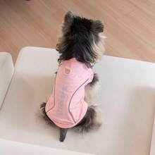 春夏新款狗狗服装、猫咪服装、两腿T恤、英伦风狗狗两腿套装、宠物服装、小型犬服装、欧美时尚宠物背心、春夏透气背心、反光背心 - 粉色 - 查看 10