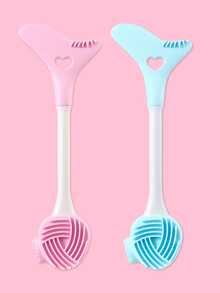 Cepillo de limpieza facial de silicona 2 en 1 + aplicador de maquillaje de ojos, exfoliante manual para limpieza profunda de poros y exfoliación - Cepillo facial suave, suave para todo tipo de piel, eliminación de puntos negros, también adecuado para principiantes en maquillaje de ojos, delineador, debajo de los ojos, sombra de ojos, cepillo de silicona 2 en 1 para mascarilla de barro y cepillo para pestañas inferiores, cepillo para mascarilla facial - Multicolor - Ver 8