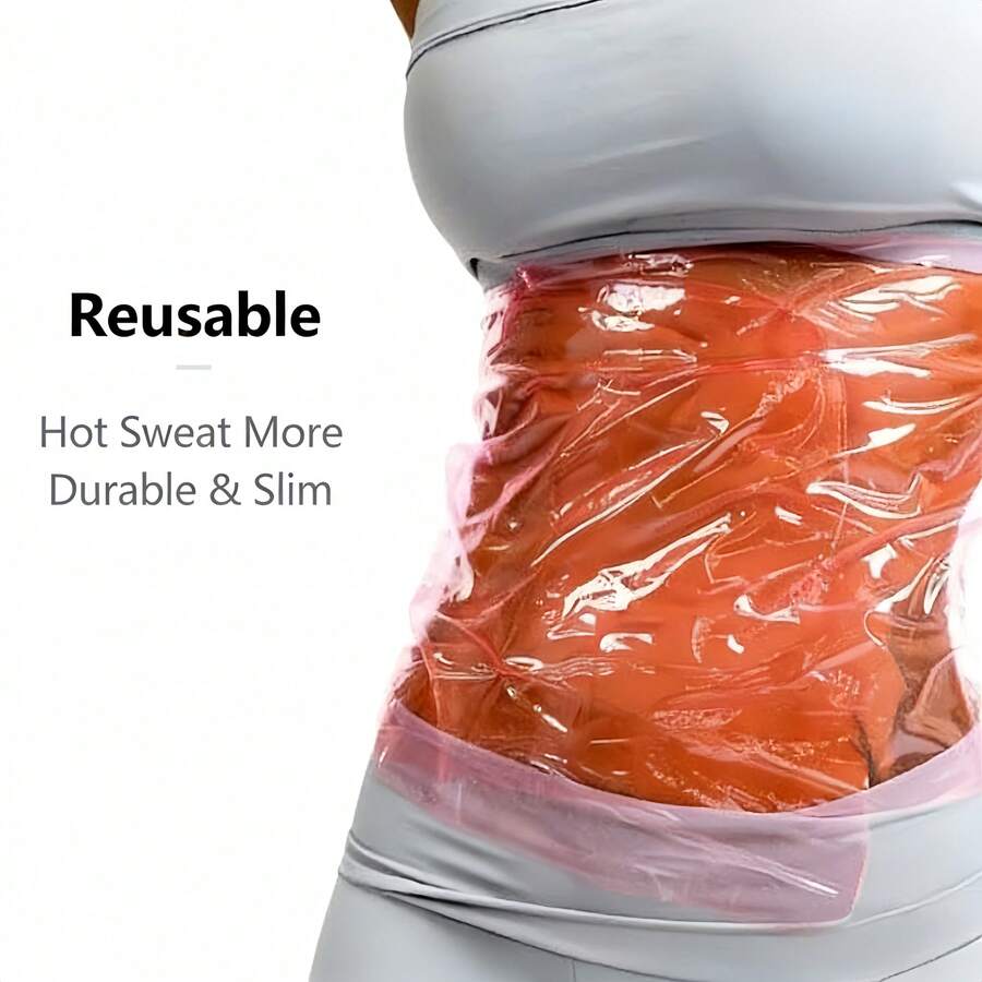 1pc Sauna Waist Trainer, Slimming Waist Cincher, Shaping Tummy Trimmer, Home Fitness Accessory To Enhance Training Effect - Multicolor - View 1