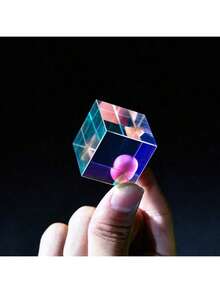 光学玻璃 X 型立方体双折射棱镜：RGB 组合棱镜，教育礼品，课堂物理实验，适合 14 岁及以上人群 - 彩色 - 查看 6