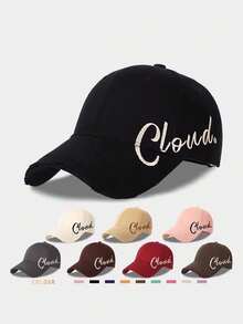 Mũ lưỡi trai unisex, kiểu Hàn Quốc in chữ, vành rộng, chóp cao, mũ bóng chày, mũ chống nắng mùa hè, thời trang đa năng. - A - Xem 7