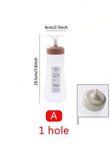 Chai bóp đựng nước sốt 5 lỗ, dụng cụ phân phối nước sốt đa năng, chai bóp đựng gia vị dùng trong gia đình, dùng cho salad, tương cà, nước tương, nước chấm. - Xem 13