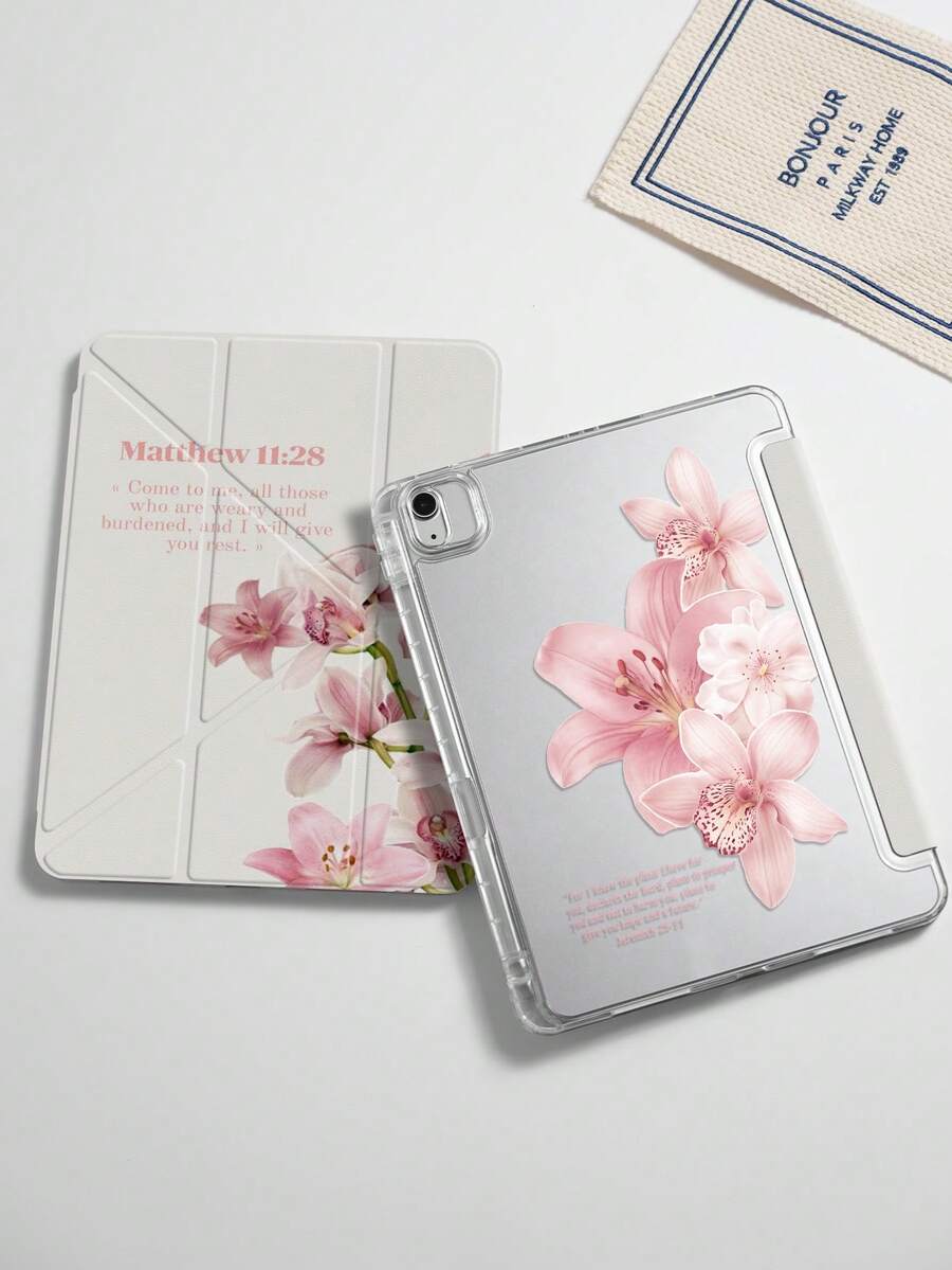 Lấy cảm hứng từ những cụm hoa lan và hoa huệ màu hồng tinh tế, chiếc ốp lưng này được kết hợp với hai câu Kinh Thánh đầy cảm hứng: Ma-thi-ơ 11:28 "Hãy đến với Ta, hỡi tất cả những ai mệt mỏi và gánh nặng, Ta sẽ cho các ngươi được nghỉ ngơi." - Nhiều màu - Xem 1