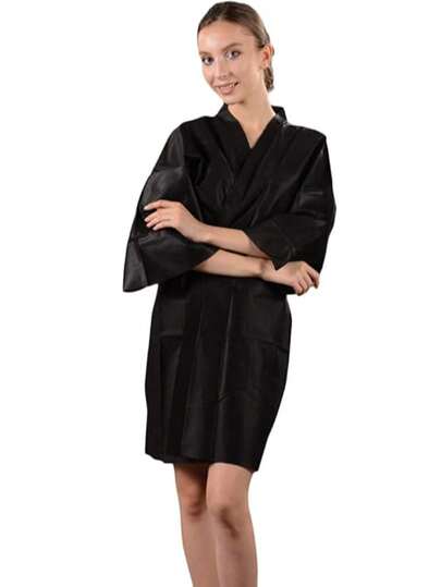 Fancystyle Pack Of 1/10/20 Disposable Spa Robes Travel Kimono Bathrobe Body Wrap For Spa And Salon Or Skincare Treatments