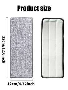 6/10 Pack Microfiber Mop Replacement Pads, Washable Flat Mop Cloths Refills, Wet Dry Use For Hardwood Tile Floor, High Absorption Cleaning Supplies - A - View 5