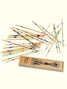 1 Pack/2 Packs Pick Up Sticks Game, 31 Sticks/41 Sticks Wooden Pick Up Sticks Boxed, Teen Traditional Pick Up Sticks Toy, Fun Family Game, Game, Ludo, Board Game - Multicolor - View 10