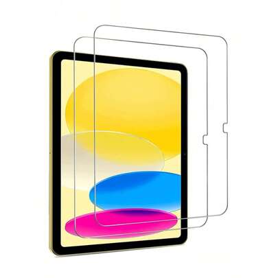 Bộ 2 miếng dán màn hình máy tính bảng chống sốc, kính cường lực, độ phân giải cao, độ trong suốt cao, chống trầy xước, chống rơi vỡ, phủ toàn màn hình, chống bám vân tay mạnh mẽ, cảm ứng nhạy, tương thích với iPad (Air 4, 5, 6)/(7, 8, 9, thế hệ thứ 10)/ 11 inch (2025)/ Air 11 inch (2026)/ 12 inch (2026). Quà tặng Phục Sinh mùa xuân.