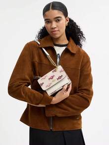 Coach 18 estilos Bolso bandolera de mujer con diseño de caramelos lindos, bolso de mano pequeño con correa de hombro ajustable - blanquecino - Ver 2
