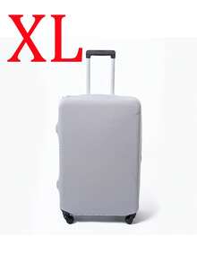 Milk Silk Suitcase Protective Cover, Thick Elastic Pull Rod Box Cover, Travel Luggage Dust Cover, Solid Color Minimalist - Multicolor - View 30