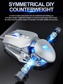 G530 USB有线游戏鼠标，可编程宏，适用于游戏，RGB背光 - 查看 4