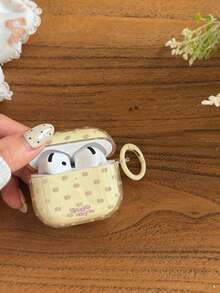 Ốp bảo vệ màu vàng nâu chấm bi, tương thích với Apple Pro 3, tương thích với 1/2/Pro/Pro 2, thiết kế Hàn Quốc thời trang. - Màu vàng - Xem 4