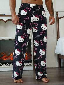 Men Loungewear Bottoms - Đen - Xem 1