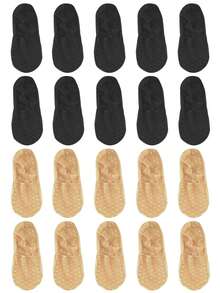 1/5/10 Pairs Of Fashionable Spring And Summer Women's Cool Feeling Skin Friendly Non Slip Mouth Polka Dot Lace Boat Scks ﻿ - Multicolor - View 15