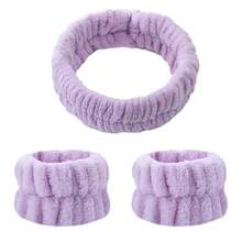 Bộ 3 món gồm 1 băng đô và 2 băng đeo cổ tay, thích hợp để rửa mặt, làm sạch da, trang điểm, tẩy trang, đi du lịch, phù hợp với mọi loại da. - Nhiều màu - Xem 8