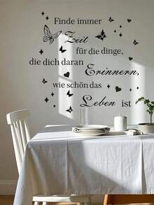 1pc Star, Butterfly & Heart Pattern Wall Sticker, Self-Adhesive Removable, 28.5cm X 83.82cm, Suitable For Living Room, Bedroom, Dining Room And Office Wall Decor, Home Decoration - 1PC - View 8