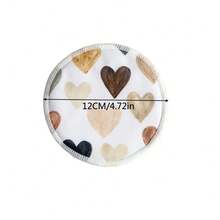 Almohadillas de lactancia orgánicas - Almohadillas de lactancia reutilizables de fibra de bambú y rayón, lavables, esenciales para la lactancia materna - Multicolor - Ver 2