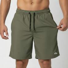 Kit Of 2 Men's Lightweight Tactel Shorts, Quick-Drying, Comfortable For Training And Everyday Wear - NEGRO/VERDE - Ver 6