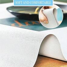 Beige Rectangle Tablecloth Vintage Wooden Textured Camping Tablecloth for Picnic Table Waterproof Wipe Clean Table Cloth Retro Leather Dining Table Cover for Kitchen Indoor Outdoor 90x150cm - como en la foto - Ver 3