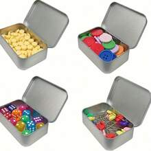 1 Juego de Caja de Metal Compacta, Perfecta para Pequeño Almacenamiento de Necesidades en el Hogar - Multicolor - Ver 8
