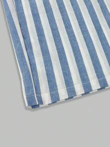 Quần ống rộng kẻ sọc hồng phong cách Boho cho nữ, nhẹ nhàng, thoải mái, thích hợp mặc đi biển vào mùa hè, kích cỡ tiêu chuẩn của Mỹ nhưng được thiết kế nhỏ hơn một chút, quần kẻ sọc nhẹ mùa hè cho nữ, cạp chun cao, ống rộng thoáng mát, dáng rộng thoải mái, quần kẻ sọc dọc màu hồng cho nữ, nhẹ, cạp cao, phong cách Boho, ống rộng, thích hợp đi biển vào mùa hè. - Xanh và trắng - Xem 6