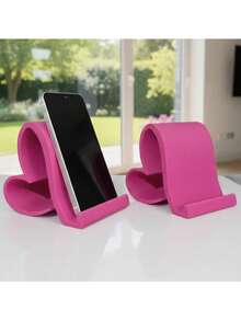 1pc Heart-Shaped Phone Holder | 3D Printed Universal Tablet Stand, Home/Office/Party Decor, Valentine's/Christmas Creative Gift, No Power Needed, Suitable For Tech Enthusiasts - A - View 4